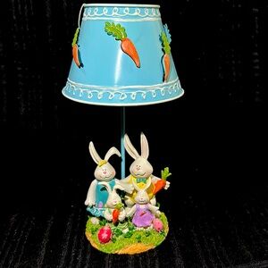 Easter Bunny Family Tealight Candle Holder~NWT!